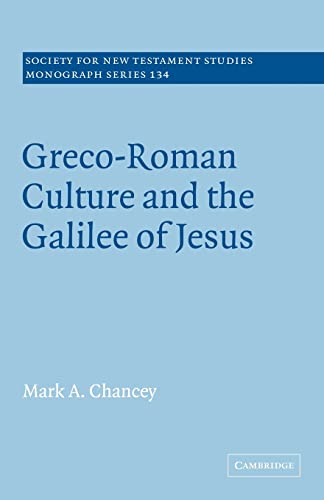 9780521091442: Greco-Roman Culture and the Galilee of Jesus