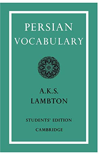 Persian Vocabulary (9780521091541) by Lambton, Ann K. S.