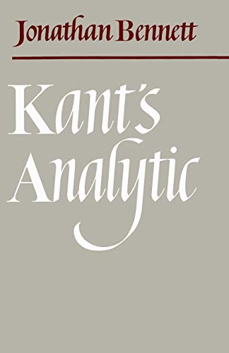 Imagen de archivo de Kant's Analytic a la venta por HPB-Diamond