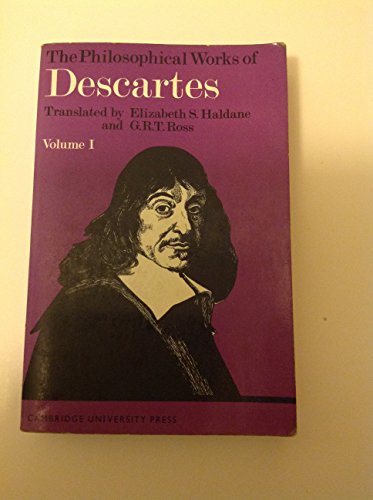 Stock image for The Philosophical Works of Descartes, Volume I (1). for sale by G. & J. CHESTERS