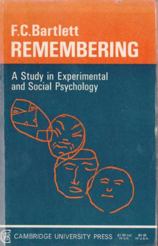 9780521094412: Remembering: A Study in Experimental and Social Psychology