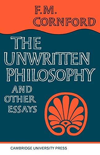 Stock image for The Unwritten Philosophy and Other Essays for sale by Zubal-Books, Since 1961