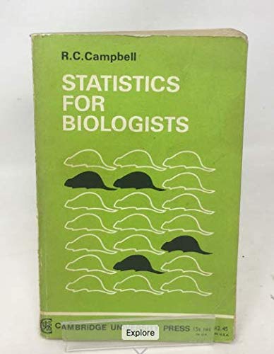 Beispielbild fr Statistics for Biologists zum Verkauf von Anybook.com