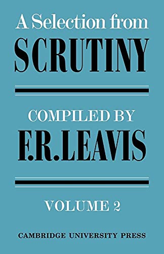 9780521095099: A Selection from Scrutiny: Volume 2