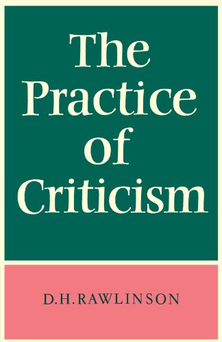 Stock image for The Practice of Criticism for sale by Wonder Book