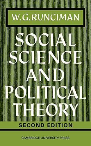 Imagen de archivo de Social Science and Political Theory a la venta por Wonder Book