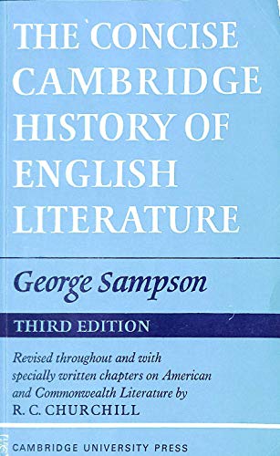 9780521095815: The Concise Cambridge History of English Literature
