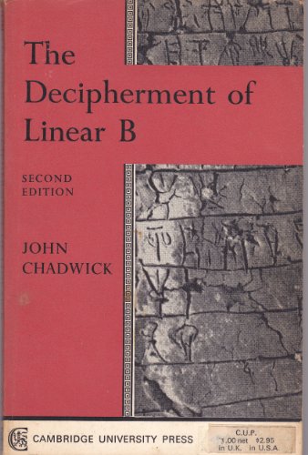 9780521095969: The Decipherment of Linear B