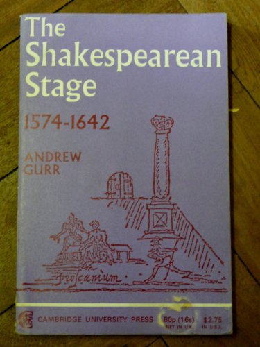 Beispielbild fr Shakespearean Stage, 1574-1662 zum Verkauf von Better World Books