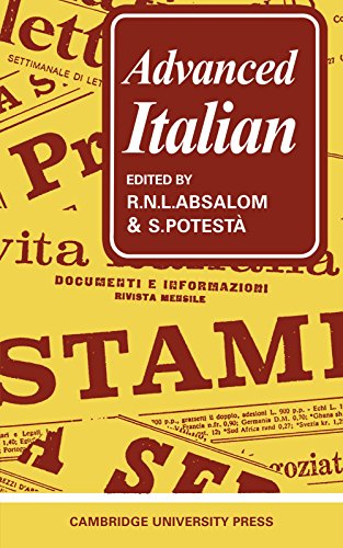 9780521096409: Advanced Italian