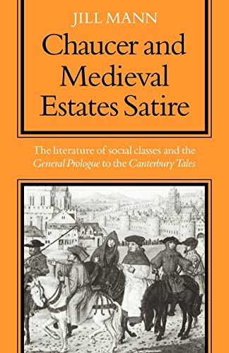 9780521097956: Chaucer: Medieval Estates Satire: 0