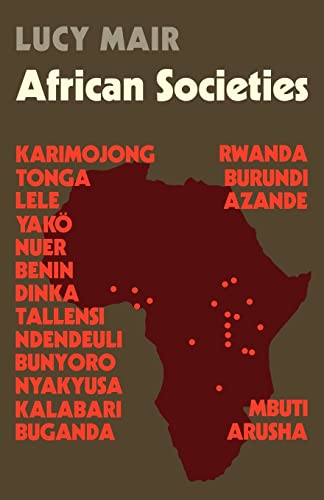 9780521098540: African Societies