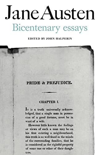 Jane Austen: Bicentenary Essays