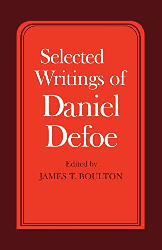 Beispielbild fr Selected Writings of Daniel Defoe zum Verkauf von WorldofBooks