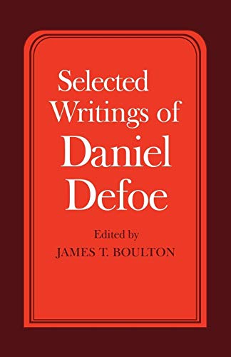 Stock image for Selected Writings of Daniel Defoe for sale by WorldofBooks