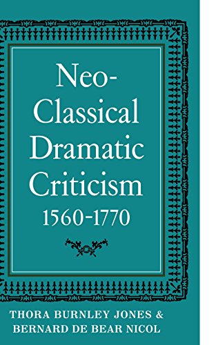 9780521099714: Neo-Classical Dramatic Criticism