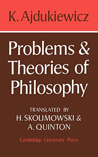 Imagen de archivo de Problems and Theories of Philosophy a la venta por Works on Paper