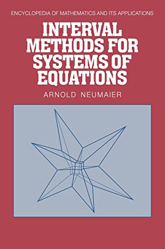 Beispielbild fr Interval Methods for Systems of Equations zum Verkauf von Ria Christie Collections