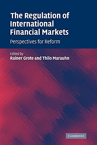 Stock image for The Regulation of International Financial Markets: Perspectives for Reform for sale by Bahamut Media