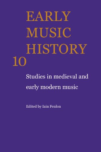 Imagen de archivo de Early Music History: Studies in Medieval and Early Modern Music: Vol 10 a la venta por Revaluation Books