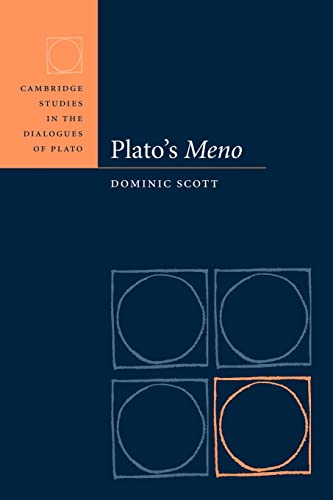 9780521104685: Plato's Meno (Cambridge Studies in the Dialogues of Plato)