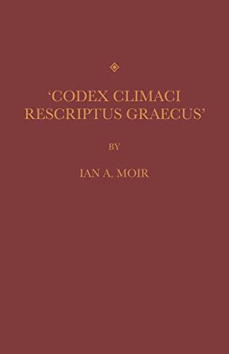 Beispielbild fr Codex Climaci Rescriptus Graecus zum Verkauf von Chiron Media