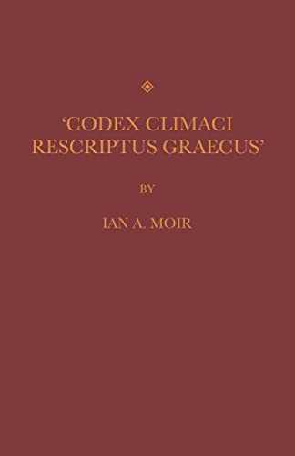 Stock image for Codex Climaci Rescriptus Graecus for sale by Chiron Media