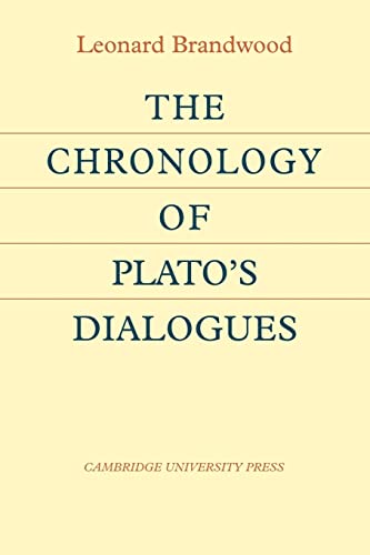 Stock image for The Chronology of Plato's Dialogues for sale by Lucky's Textbooks