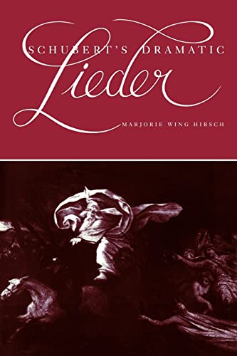 9780521107198: Schubert's Dramatic Lieder