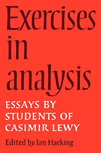 Imagen de archivo de Exercises in Analysis: Essays by Students of Casimir Lewy a la venta por WorldofBooks