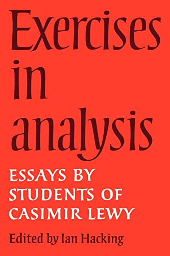 9780521109659: Exercises in Analysis: Essays by Students of Casimir Lewy