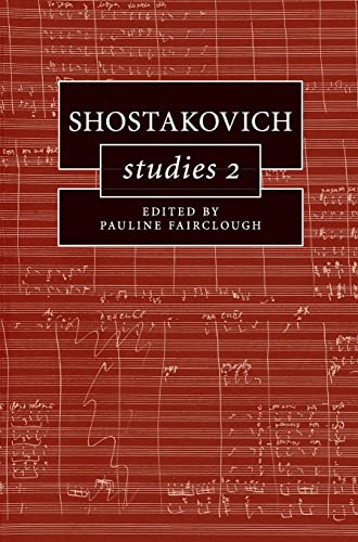 9780521111188: Shostakovich Studies 2 (Cambridge Composer Studies)