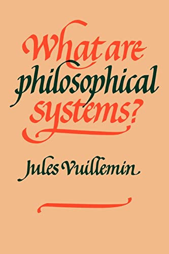 Imagen de archivo de What Are Philosophical Systems? a la venta por Lucky's Textbooks