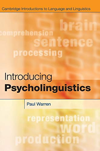 9780521113632: Introducing Psycholinguistics