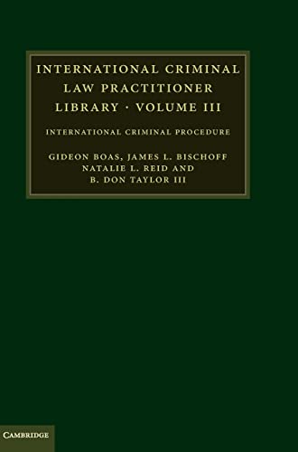Imagen de archivo de International Criminal Law Practitioner Library: International Criminal Procedure: Volume 3 (The International Criminal Law Practitioner) a la venta por AwesomeBooks