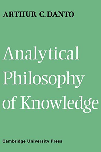 9780521117524: Analytical Philosophy of Knowledge