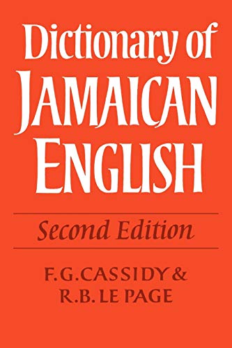 9780521118408: Dictionary of Jamaican English 2nd Edition