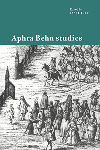 Stock image for APHRA BEHN STUDIES. for sale by Burwood Books