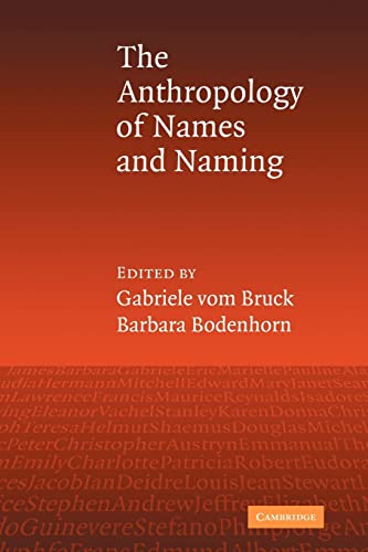 Imagen de archivo de An Anthropology of Names and Naming a la venta por Chiron Media