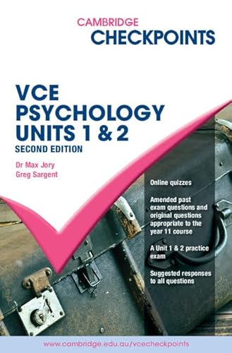 Stock image for Cambridge Checkpoints VCE Psychology Units 1 and 2 for sale by Blackwell's