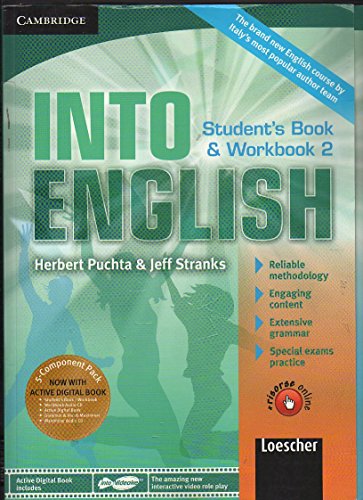 Stock image for Into English Level 2 Student's Book and Workbook with Active Digital Book W/ Grammar and Vocab Maximiser W/ AudCD Ital Ed: Level 2 for sale by medimops