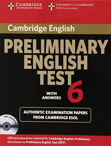 Imagen de archivo de Cambridge Preliminary English Test 6 Self Study Pack (Student's Book with answers and Audio CDs (2)): Official Examination Papers from University of Cambridge ESOL Examinations (PET Practice Tests) a la venta por WorldofBooks