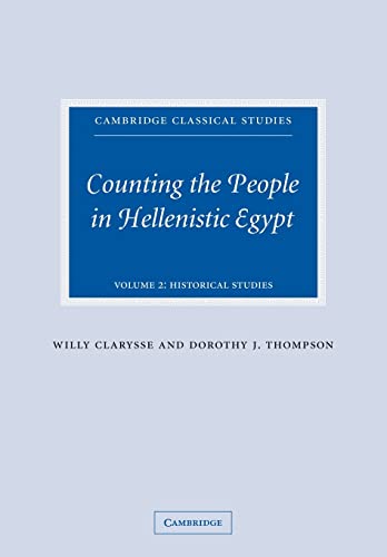Beispielbild fr Counting the People in Hellenistic Egypt: Volume 2 (Cambridge Classical Studies) zum Verkauf von Reuseabook