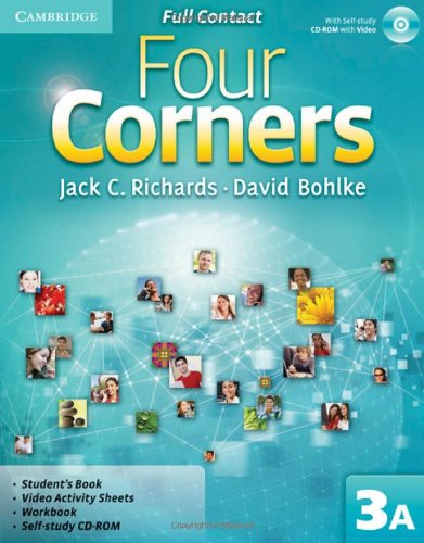 9780521127271: Four Corners Level 3 Full Contact A with Self-study CD-ROM