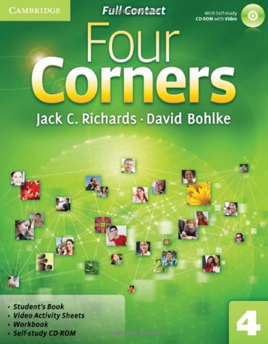 9780521127615: Four Corners Level 4 Full Contact with Self-study CD-ROM (CAMBRIDGE)