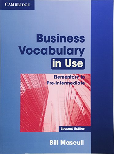 Stock image for Business Vocabulary in Use Elementary to Pre-intermediate with Answers (Cambridge International Corpus) for sale by AwesomeBooks