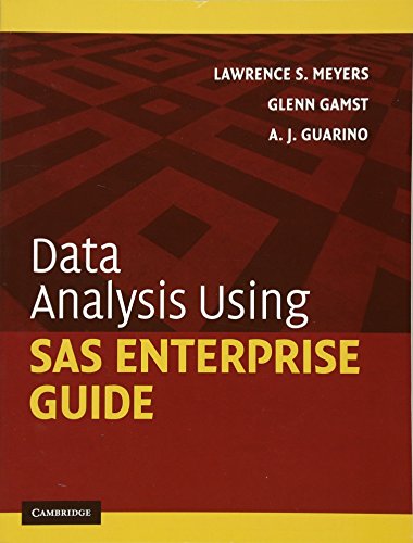 Stock image for Data Analysis Using SAS Enterprise Guide for sale by HPB-Red