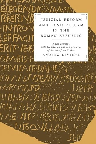 9780521130882: Judicial Reform and Land Reform in the Roman Republic: A New Edition, with Translation and Commentary, of the Laws from Urbino
