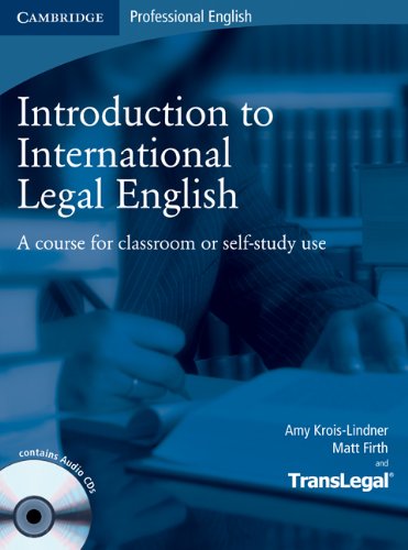 Introduction to International Legal English Student's Book with Audio CDs (2) and Glossary Pack Polish edition: A Course for Classroom or Self-study Use (9780521132237) by [???]