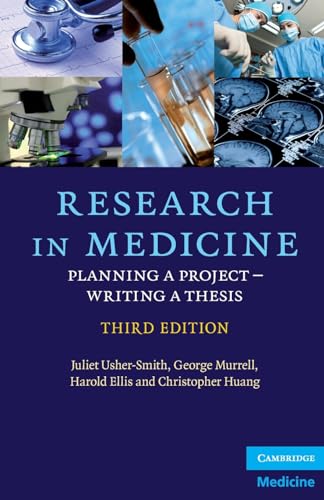 Imagen de archivo de Research in Medicine : Planning a Project ? Writing a Thesis a la venta por Better World Books Ltd